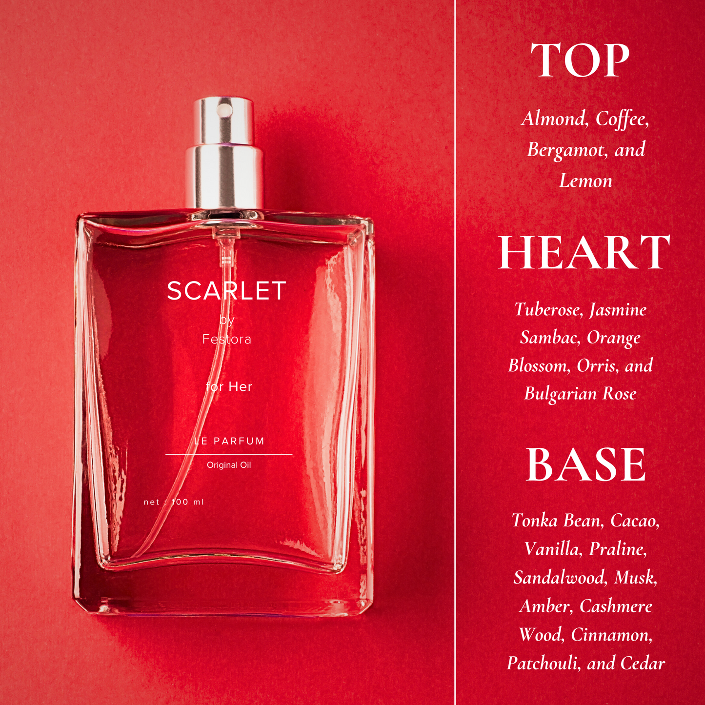 Scarlet - Le Parfum (Women's) (Seductive, Day-Night, Fresh)